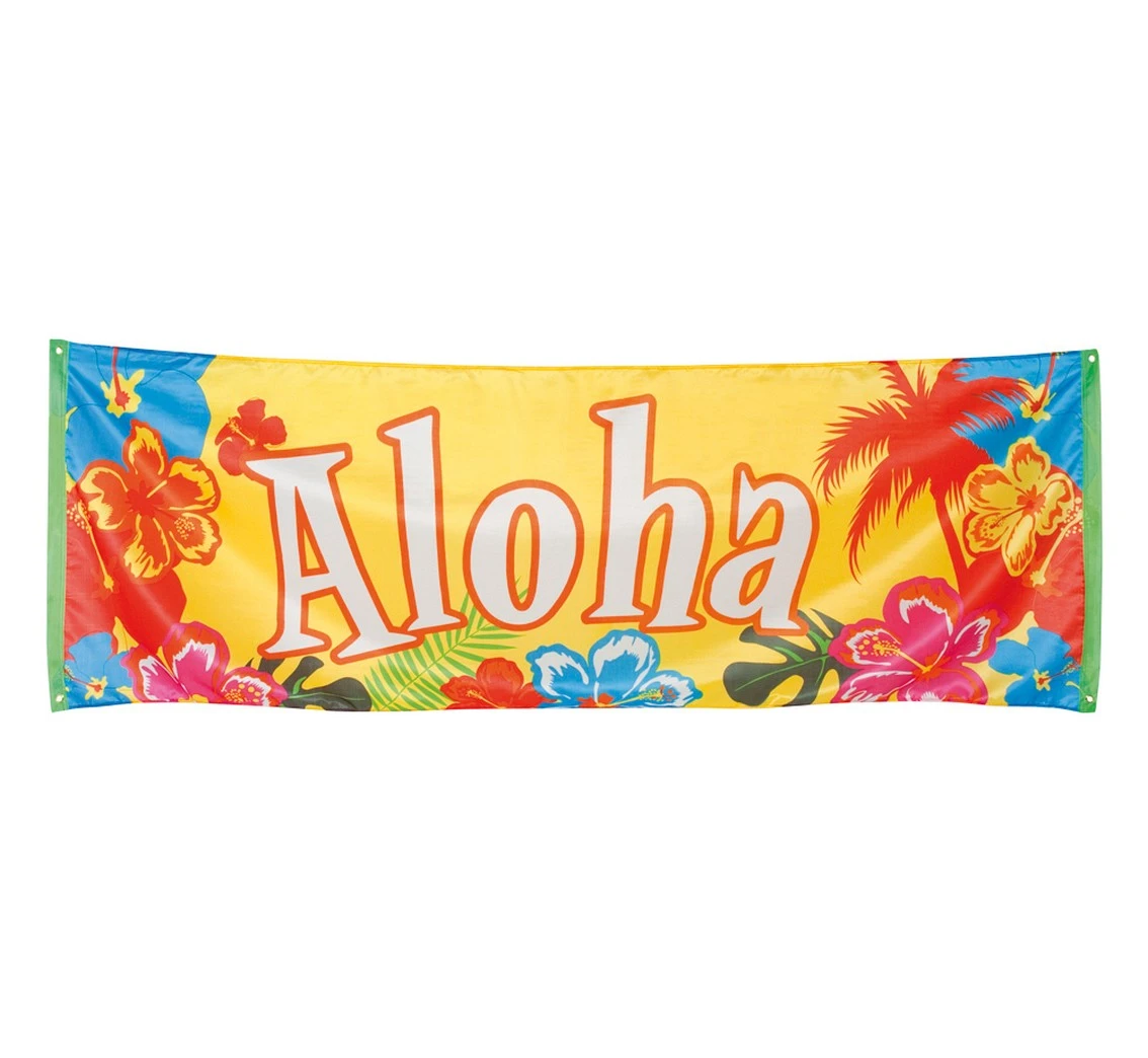 Banner hawajski - Aloha, 74 x 220 cm