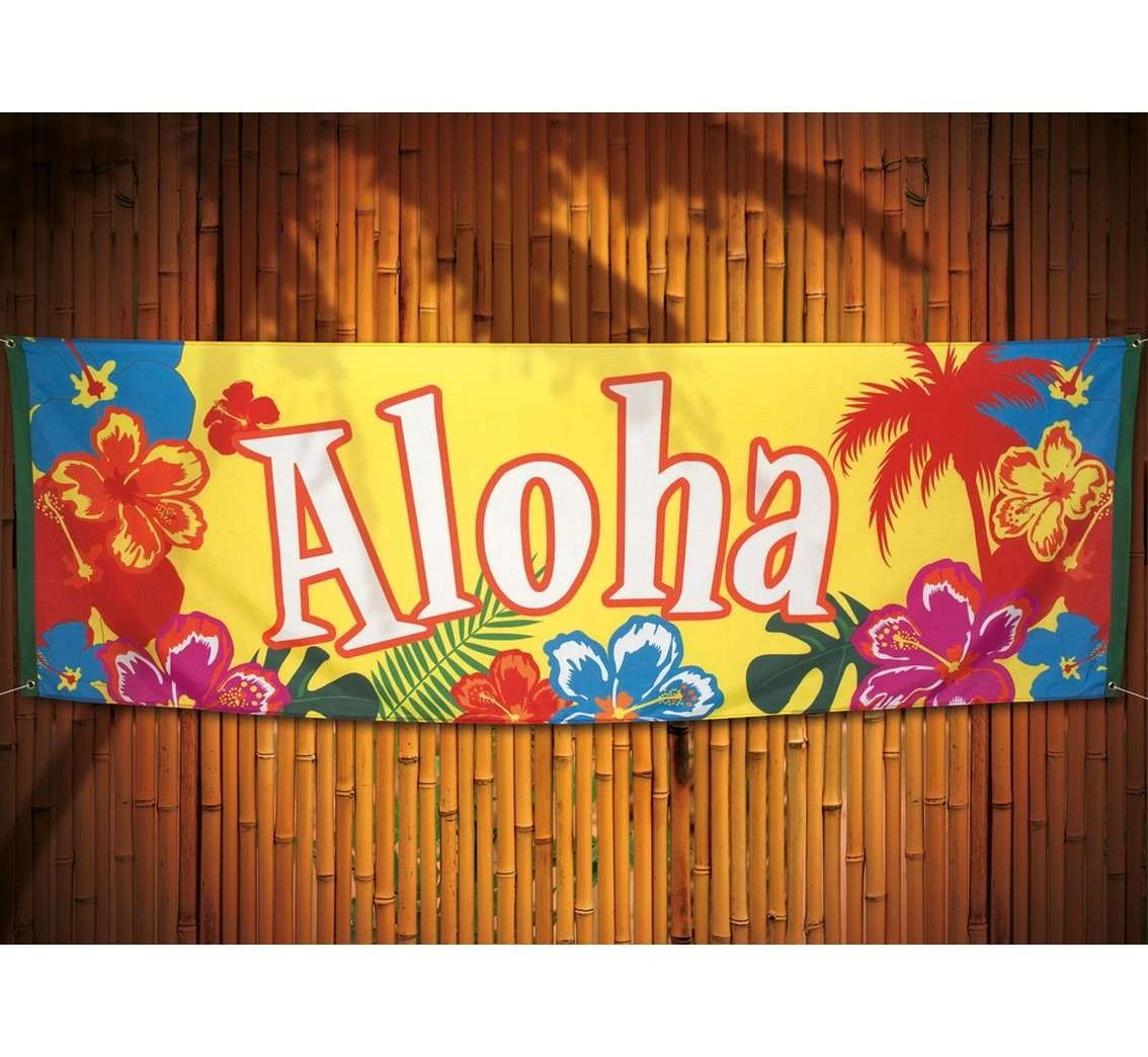Banner hawajski - Aloha, 74 x 220 cm
