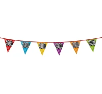 Girlanda, flagi holograficzne "30"