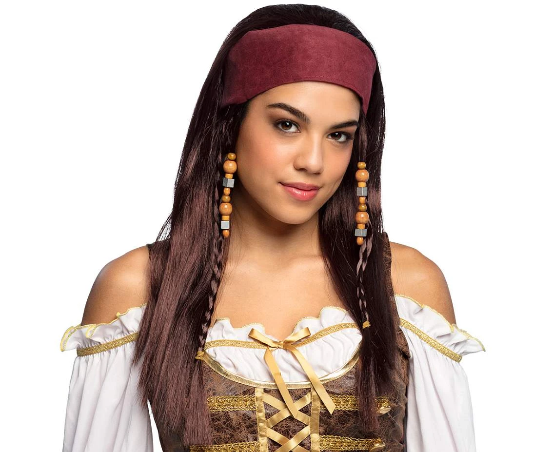 Peruka Piratka Trinity, z bandamką