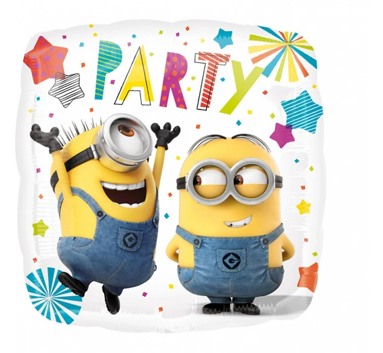 Balon foliowy 18" SQR "Minions Party" KK