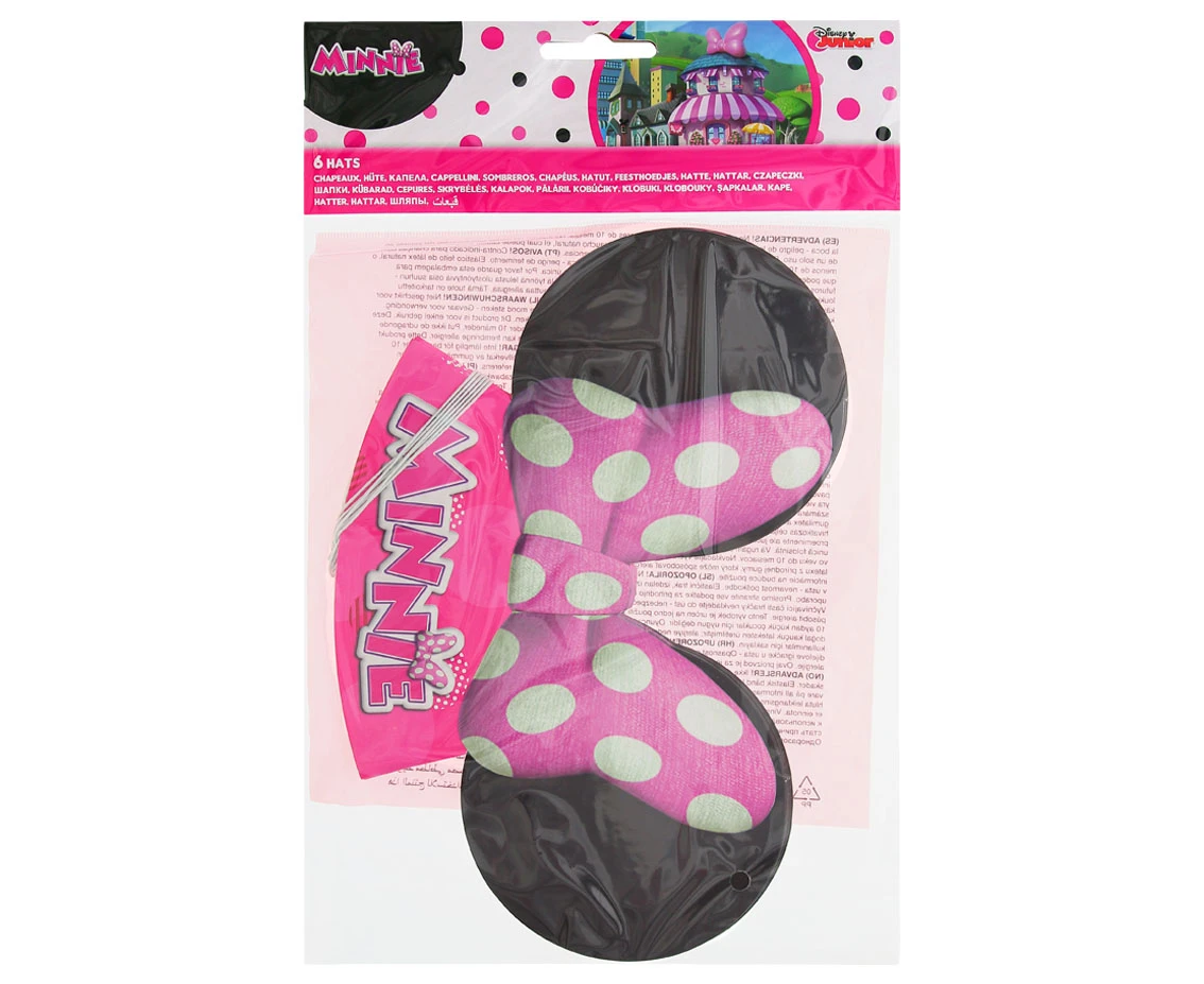 Czapeczki papierowe "Minnie Happy Helpers", 6 szt. KK