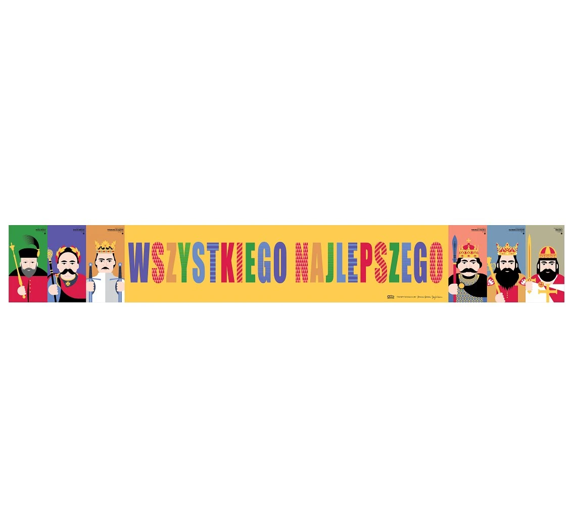 Banner "Królewska Impreza - Wszystkiego Najlepszego", 185 cm KK