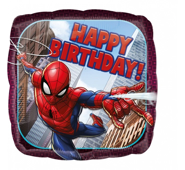 Balon foliowy 18", Spiderman Happy Birthday