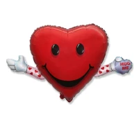 Balon foliowy 14" FX - LOVE & HUG, niepakowany