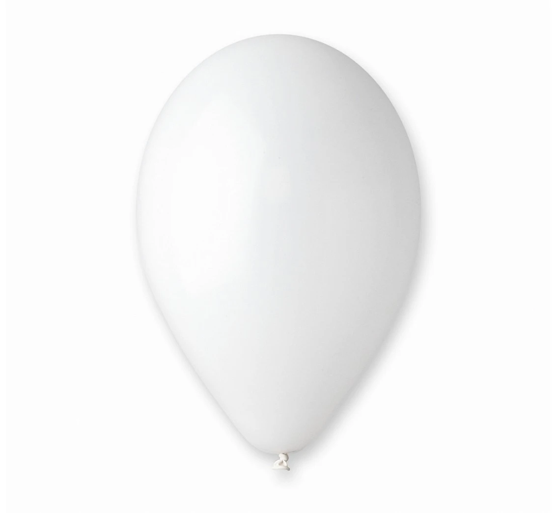 Balony Gemar 10", pastel białe, 500szt.