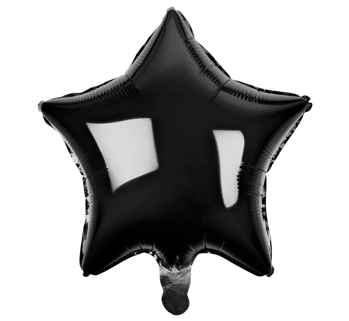 Balon foliowy "Gwiazda", czarna, 18" AA