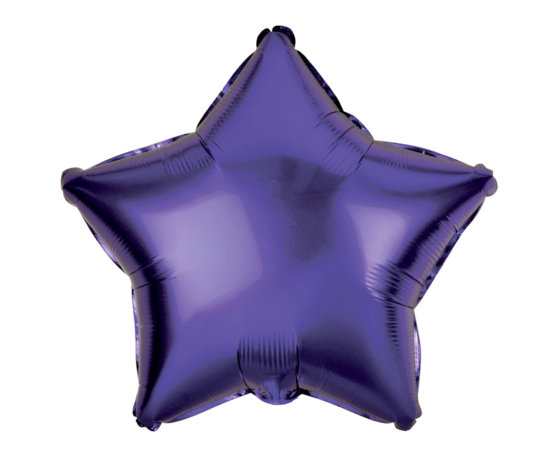 Balon foliowy "Gwiazda", fioletowa, 19" KK