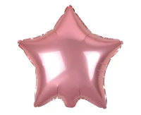 Balon foliowy "Gwiazda", jasnoróżowa, 19"