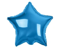 Balon foliowy "Gwiazda", niebieska, 19"