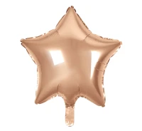 Balon foliowy "Gwiazda", różowo-złota 19" KK