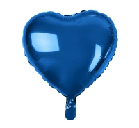 Balon foliowy "Serce", granatowe, 18"