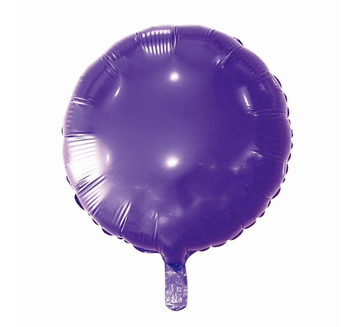 Balon foliowy "Okrągły", fioletowy, 18" KK