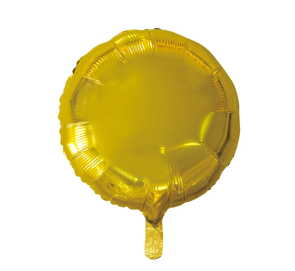 Balon foliowy "Okrągły", złoty, 18"