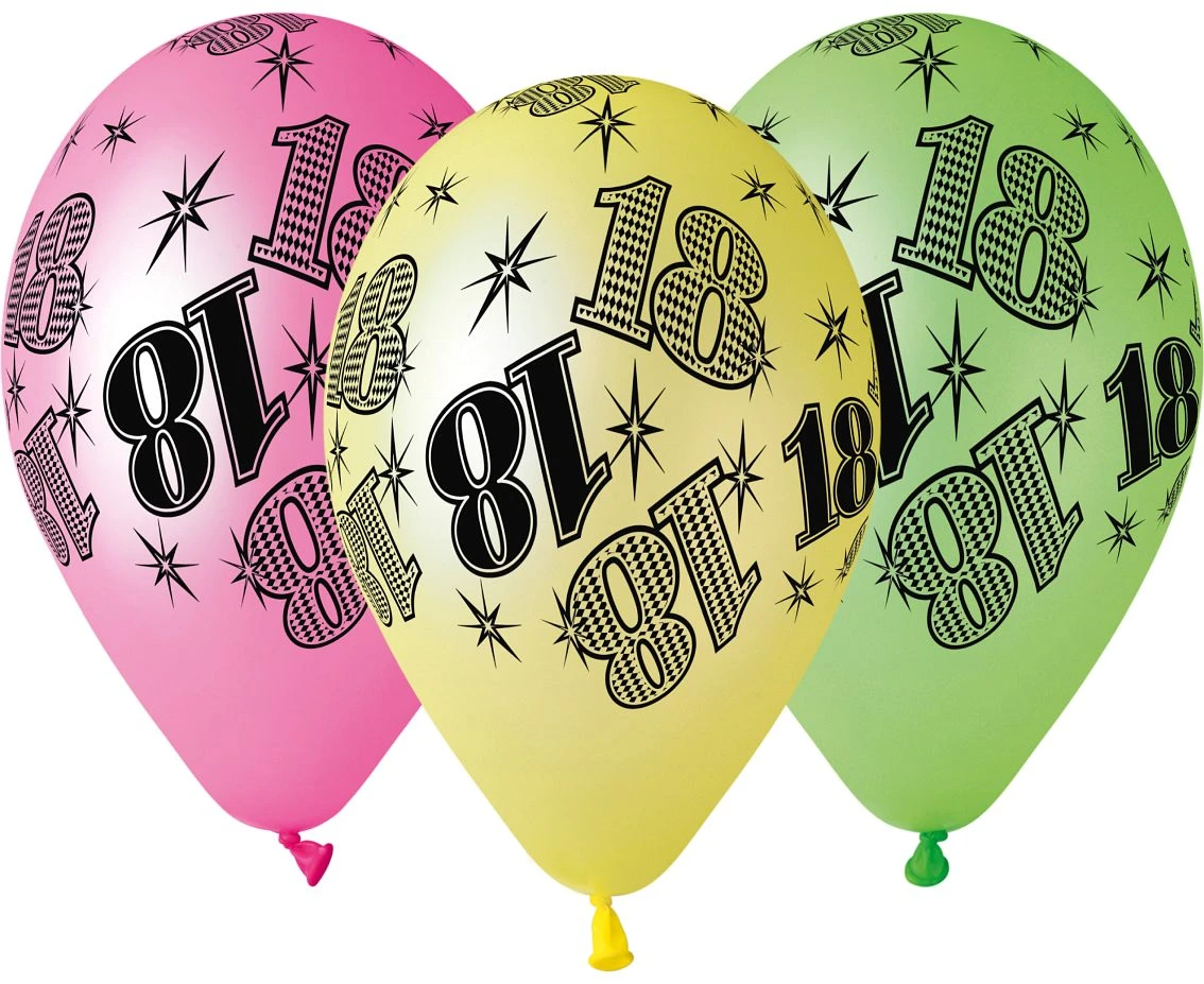 Balony Gemar 12", pastel premium "18", fluor mix,, 5szt. KK