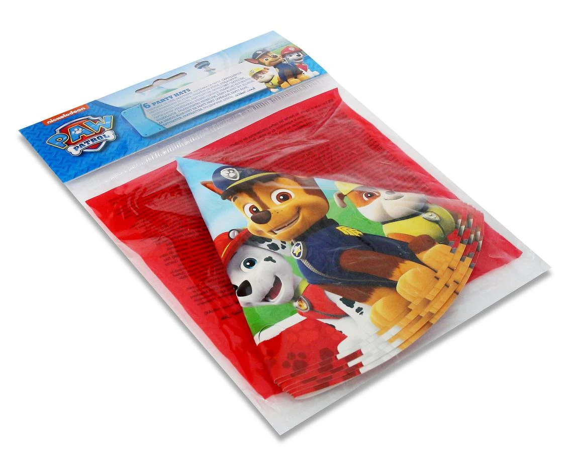Czapeczki papierowe Paw Patrol - Ready For Action, 6 szt. KK