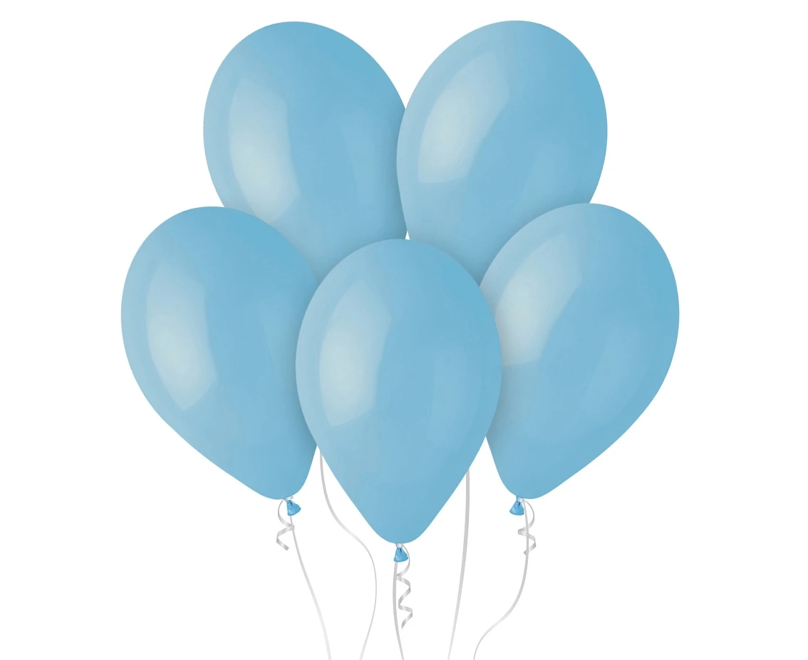 Balony Gemar 12", pastel baby blue macaron, 100szt.