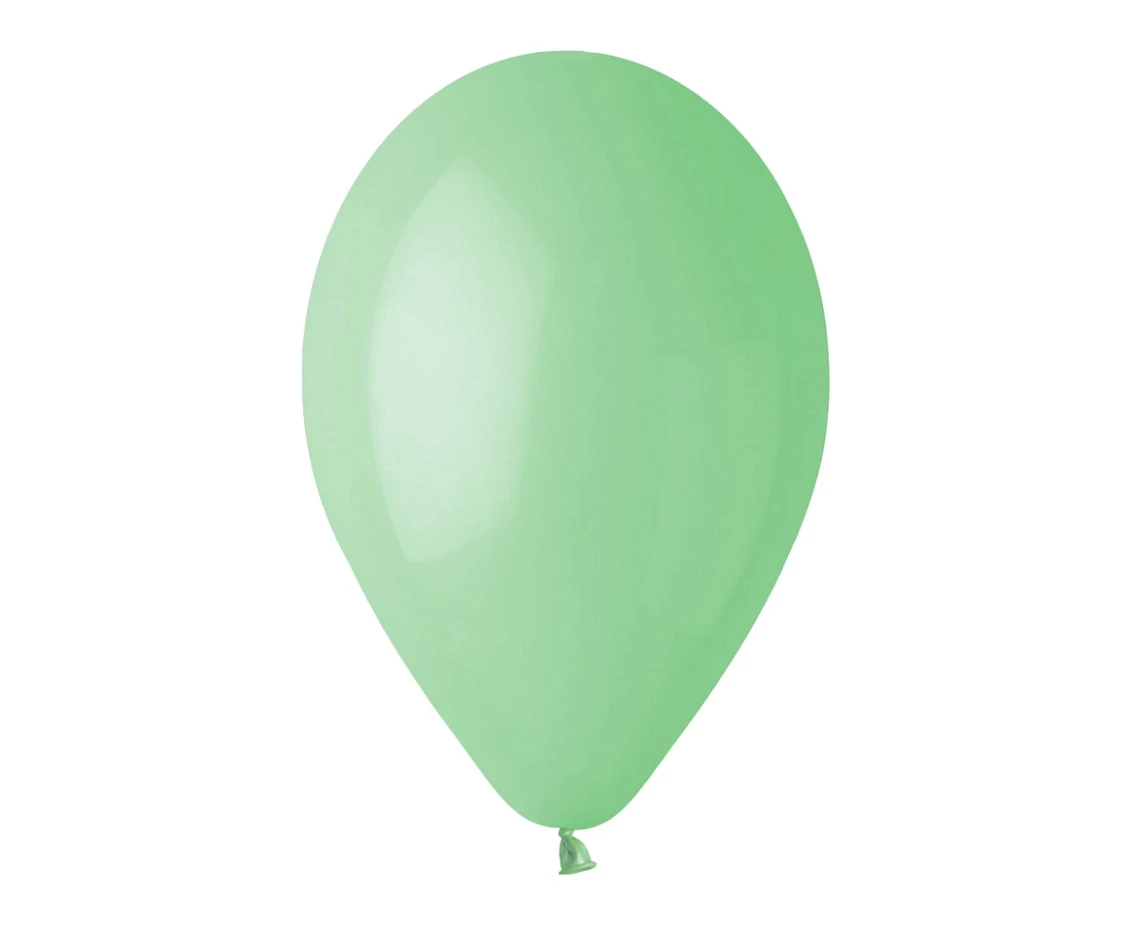 Balony Gemar 12", pastel zielone miętowe macaron, 100szt.