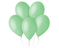 Balony Gemar 12", pastel zielone miętowe macaron, 100szt.