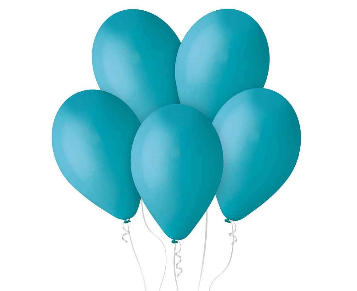 Balony Gemar 12", pastel turkusowoniebieskie, 100szt.