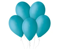Balony Gemar 12", pastel turkusowoniebieskie, 100szt.