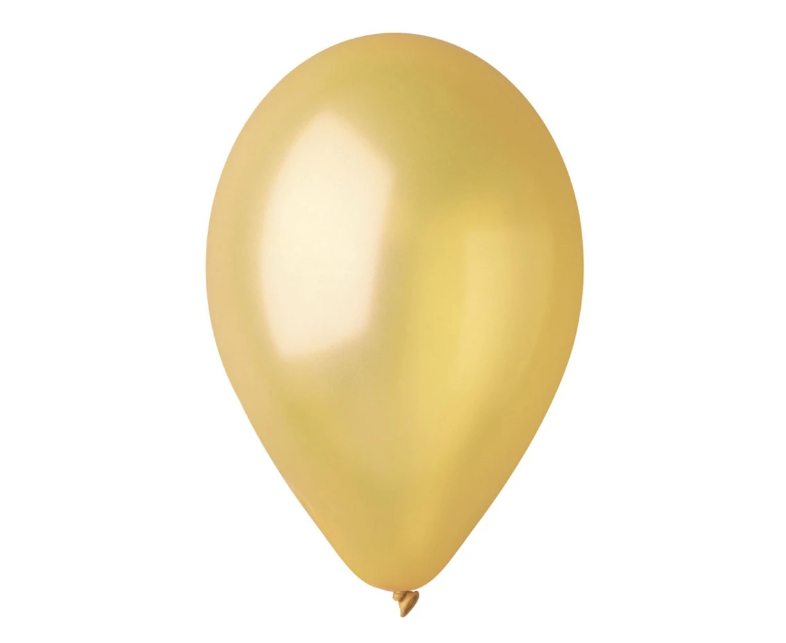 Balony Gemar 12", metalik złoty dorato, 100szt.