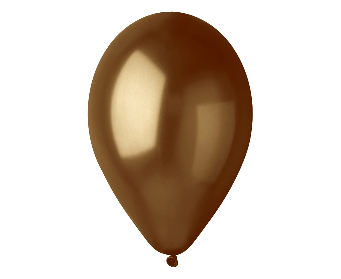 Balony Gemar 12", metalik brązowe, 100szt. KK