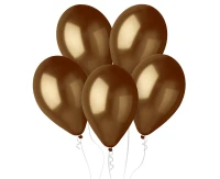 Balony Gemar 12", metalik brązowe, 100szt. KK