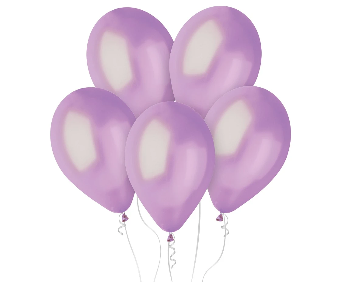 Balony Gemar 12", metalik lawendowe, 100szt. KK