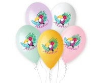 Balony Gemar 13", pastel premium hel "tukan aloha!", 5szt.
