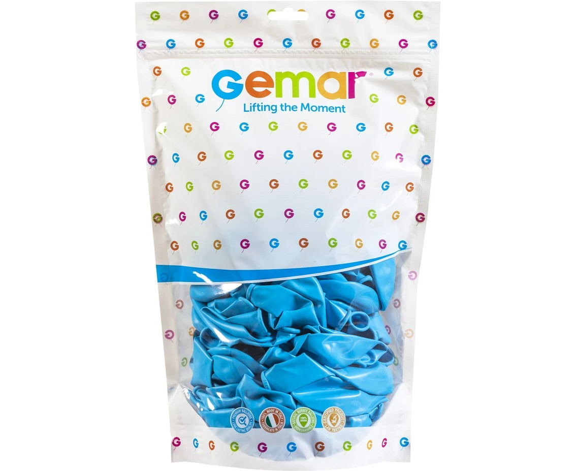 Balony Gemar 13", pastel błękitne, 50szt.