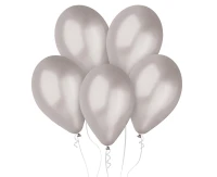 Balony Gemar 13", metalik srebrne, 50szt.