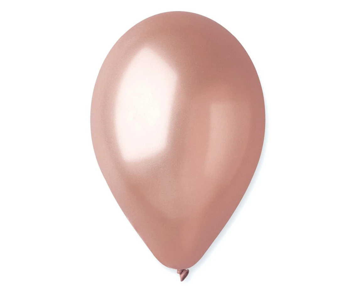 Balony Gemar 13", metalik różowo-złote, 50szt.