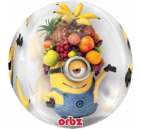 Balon foliowy 16", ORBZ Minionki, przezroczysty