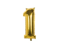 Balon foliowy złoty 36 cm, 1