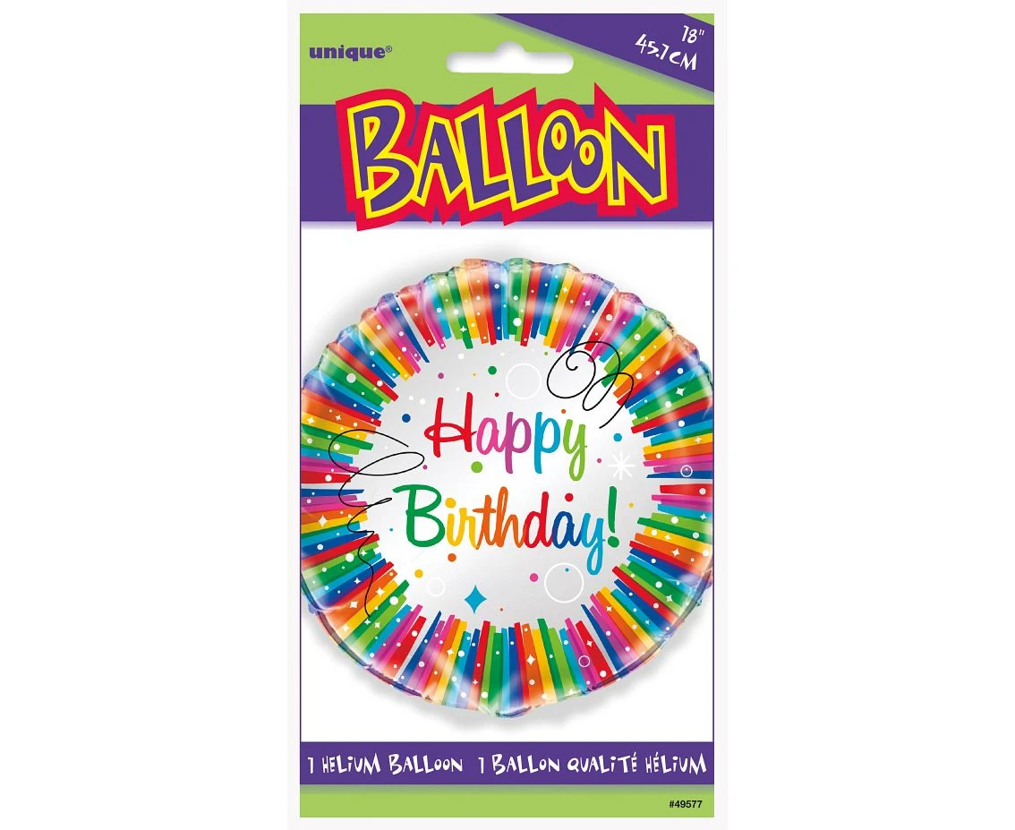 Balon foliowy 18" UQ "Happy Birthday"