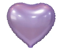 Balon foliowy "Serce", matowe, liliowe, 18"
