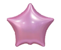 Balon foliowy B&C "Gwiazda", matowa, różowa, 19"