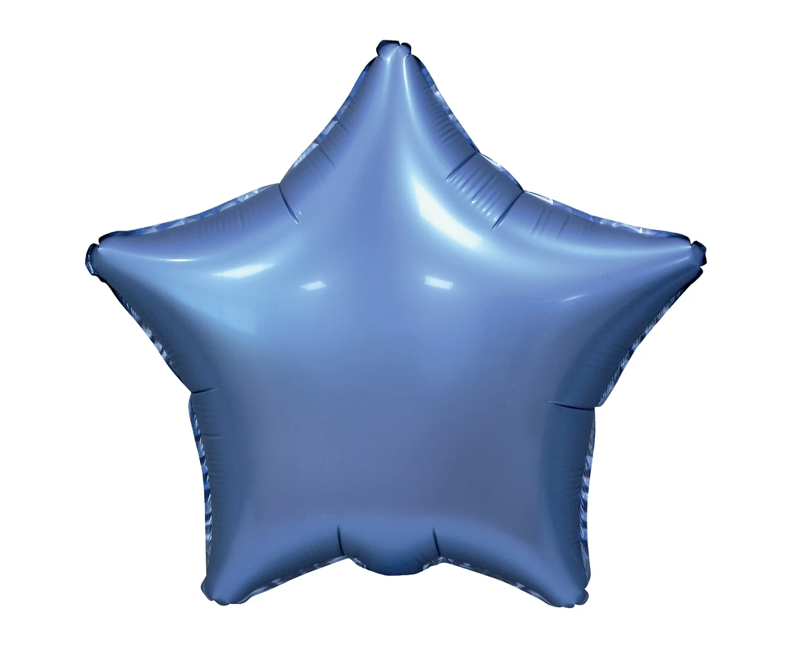 Balon foliowy "Gwiazda", matowa, barwinek, 19" KK