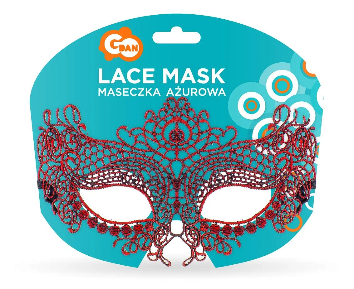 Maseczka ażurowa "Czerwona nieznajoma" KK
