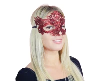 Maseczka ażurowa "Czerwona nieznajoma" KK