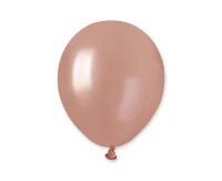 Balony Gemar 5", metalik różowo-złote, 100szt.