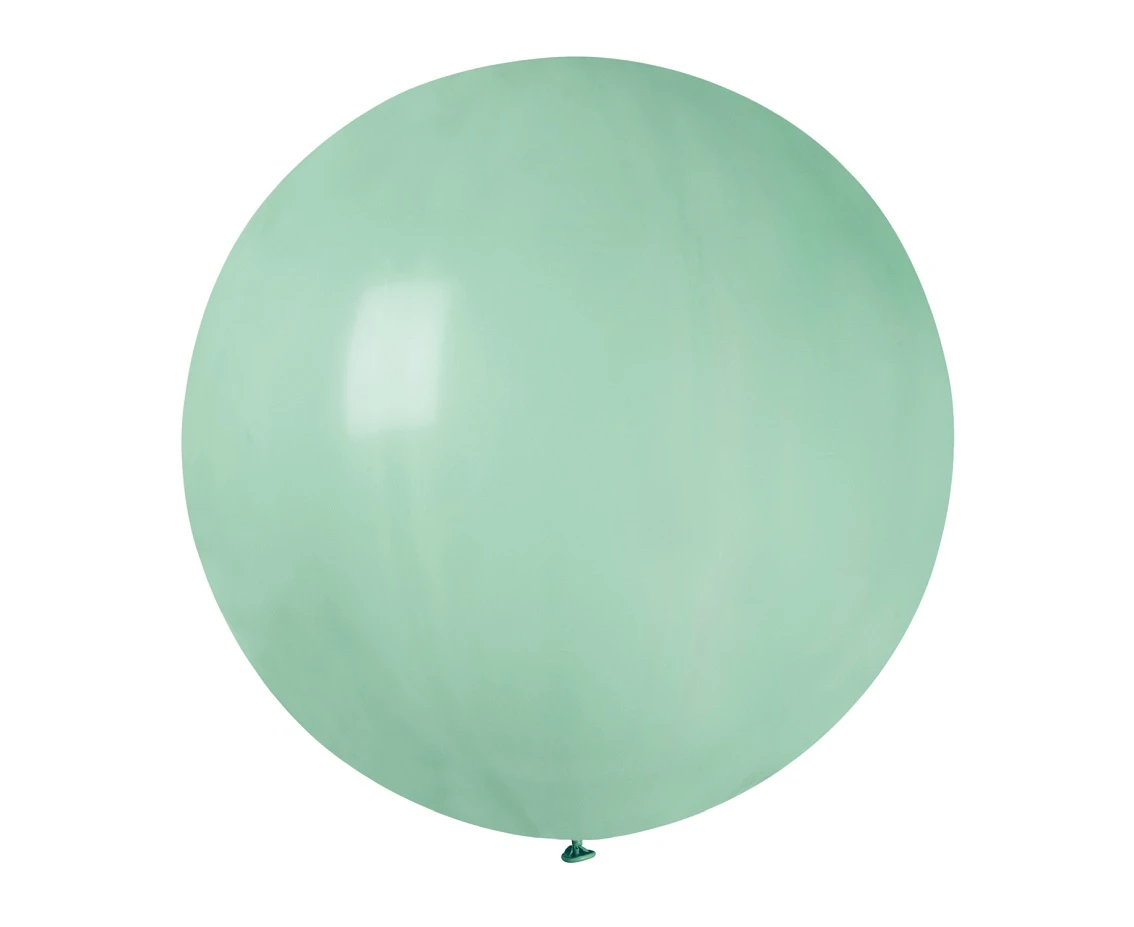 Balony Gemar, pastel kula 0.75m turkusowozielona macaron, 1szt.