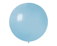 Balony Gemar, pastel kula 0.75m baby blue macaron, 1szt.