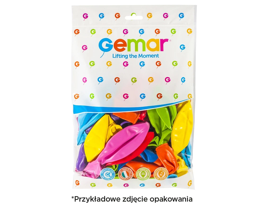 Balony gemar 19", metalik złote, 50szt. KK