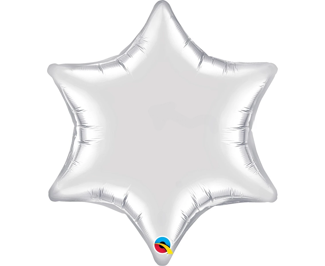 Balon foliowy 22" QL GWIAZDA, srebrna KK