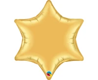 Balon foliowy 22" QL GWIAZDA, metalik złoty KK
