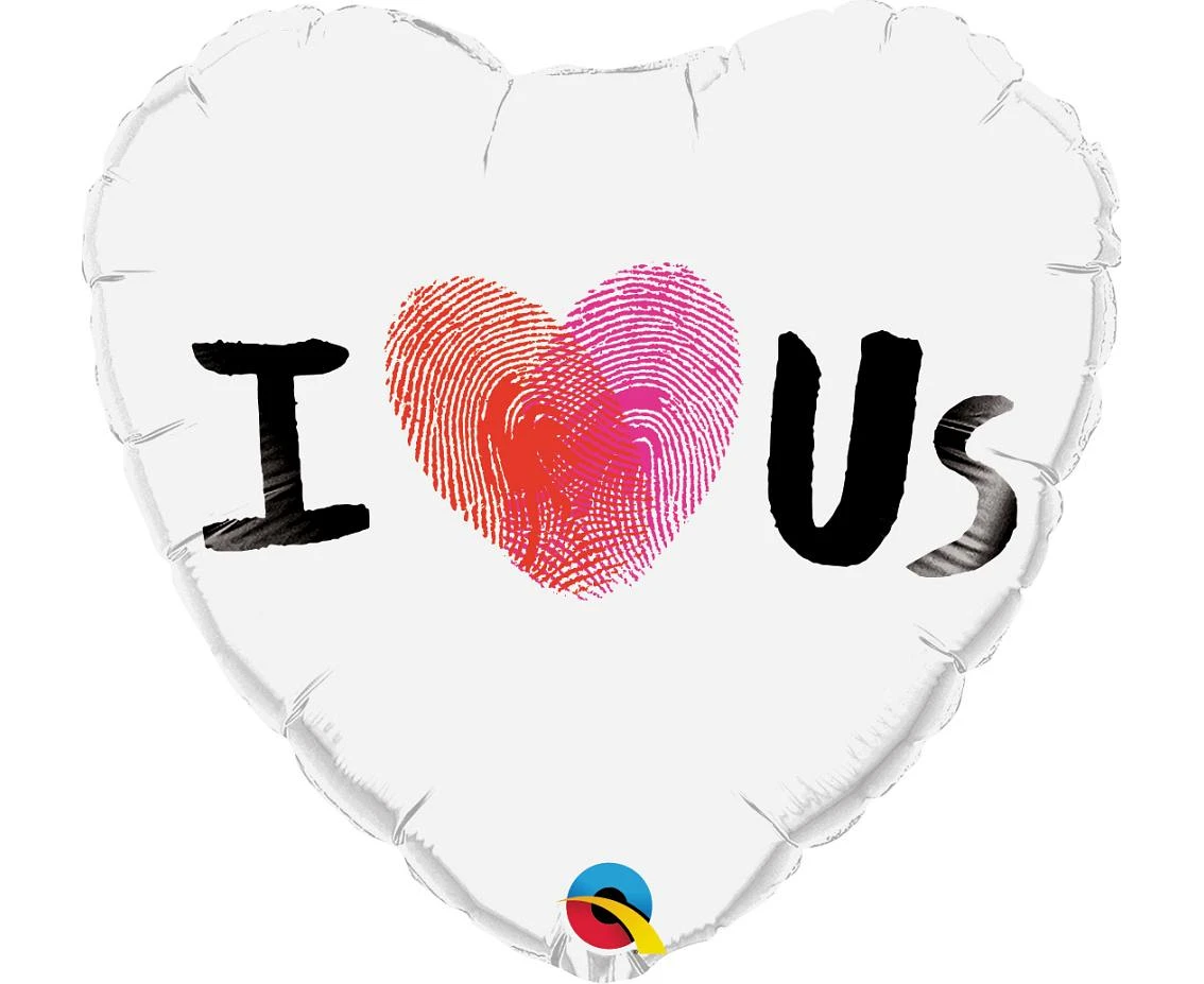 Balon foliowy 18" QL HRT - I Heart Us KK