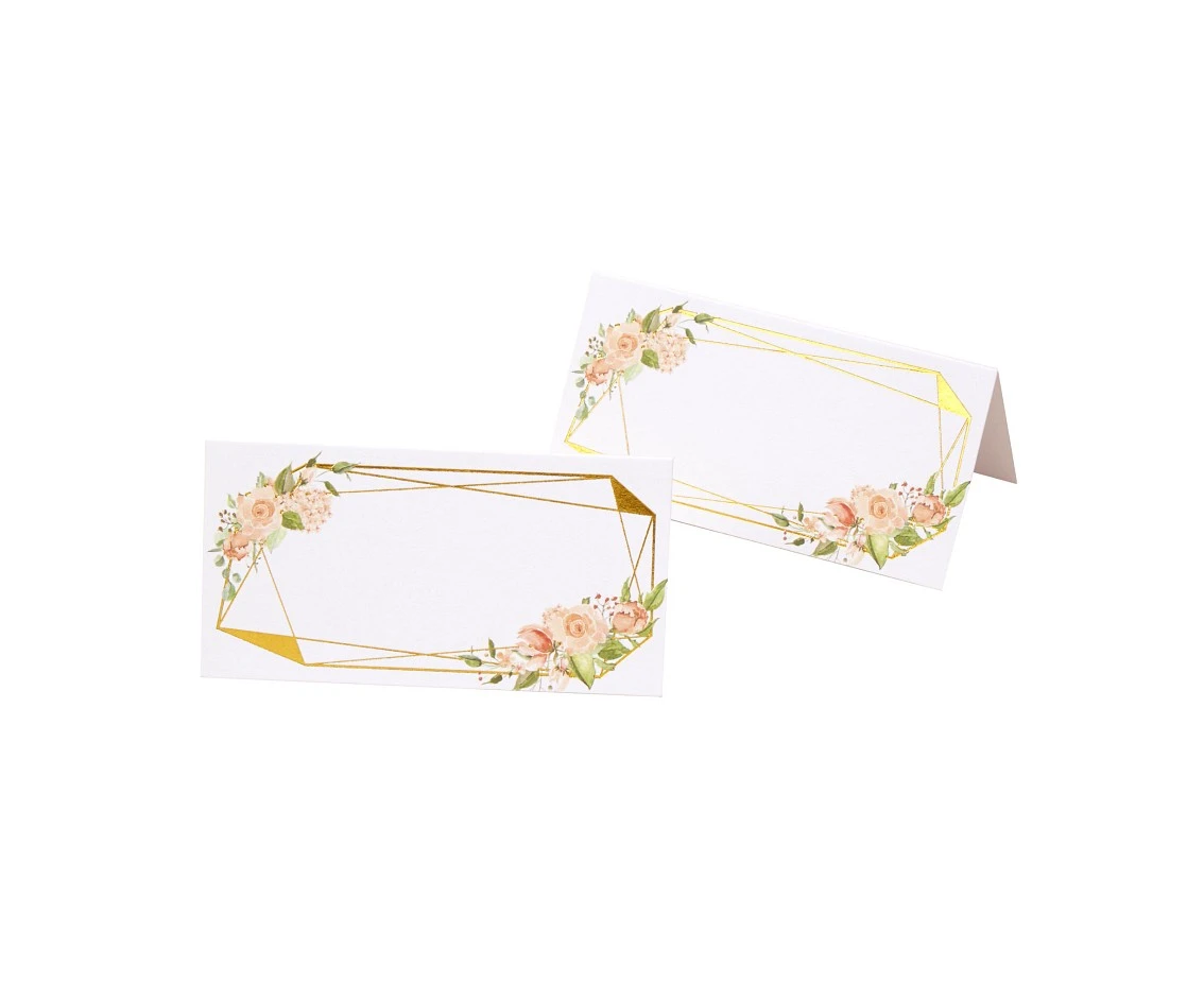 Karnet imienny Geo Floral 25 szt.