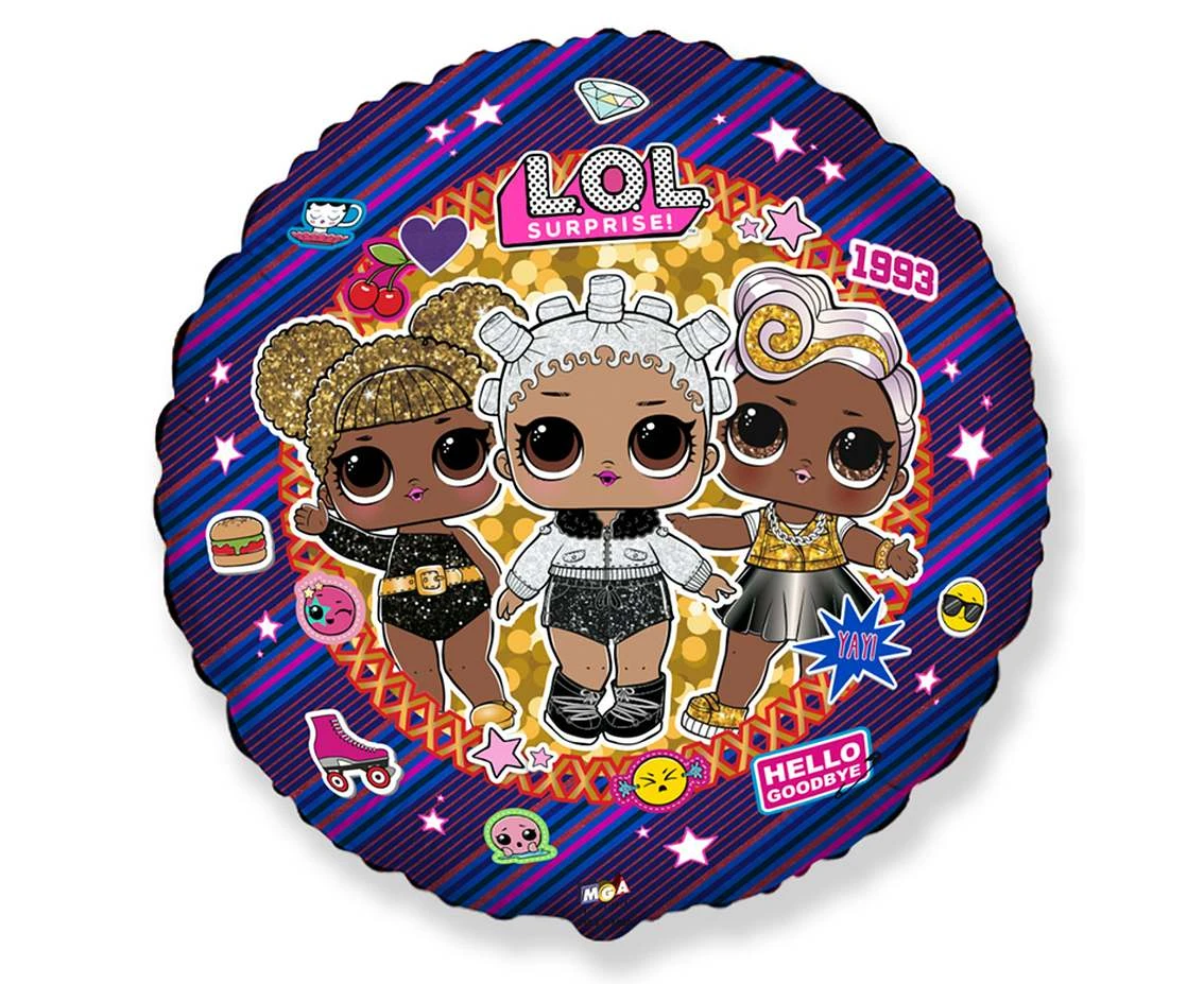 Balon foliowy 18" FX - LOL: 1993, niepakowany KK